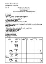 Giáo án Âm nhạc Lớp 8 - Tiết 18 Kiểm tra học kỳ I - Năm học 2018-2019 - Trường THCS Nhữ Khê